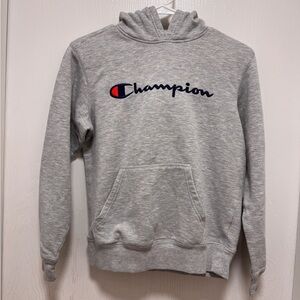 Champion Light Gray boys Hoodie